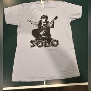 Solo Graphic Men's T-Shirt - Light Blue